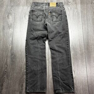 Vintage Levis Orange Tab Black Jeans Mens 29x30 Straight Leg 90s USA Made